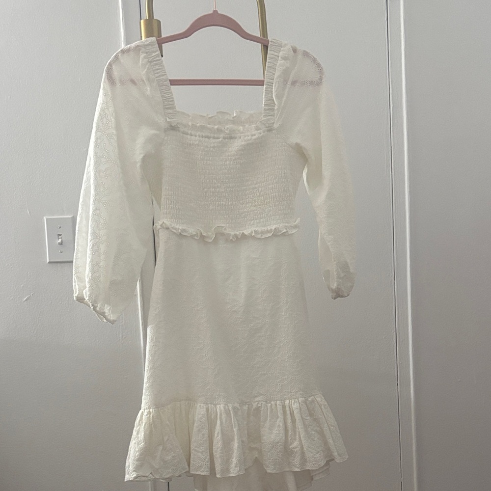 Veronica Beard Cream Mini Dress